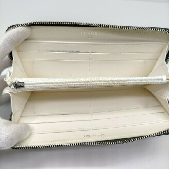 Chanel Zippy Wallet Black Lamb Skin - Picture 5 of 9